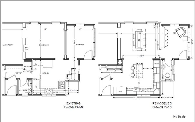 Floor plan to create an open concept first floor