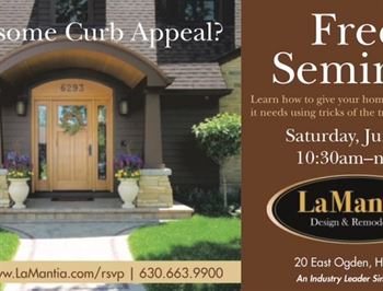 Flyer for a home improvement seminar about curb appeal