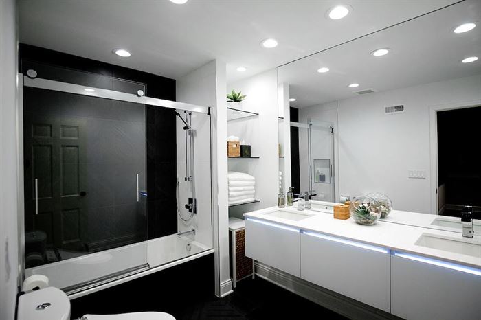 Modern European-inspired bathroom remodel