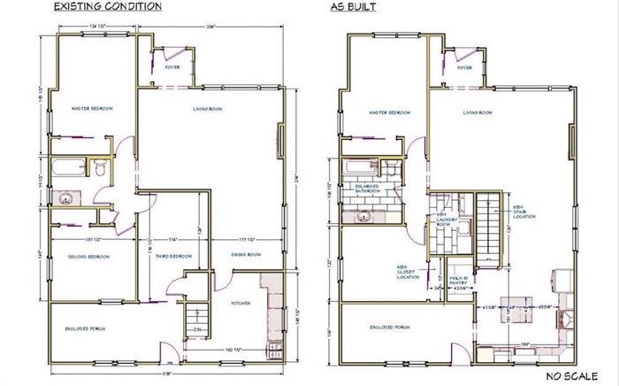 First floor home updated floor plan for home remodel