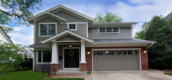 La Grange front exterior renovation and second floor addition