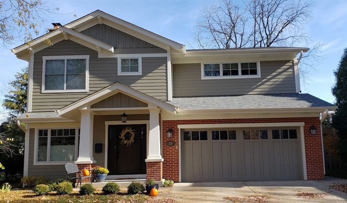 La Grange front exterior renovation and second floor addition